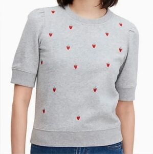kate spade Gray Sweatshirt with Strawberry Accents
